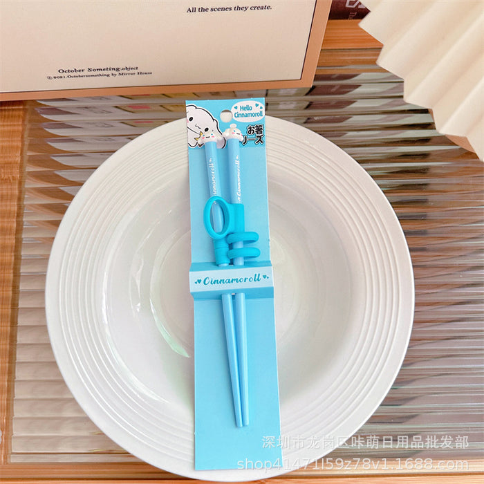 Wholesale Cartoon Learn Chopsticks Training Chopsticks  Toddlers Auxiliary Practice Chopsticks Baby Chopsticks
