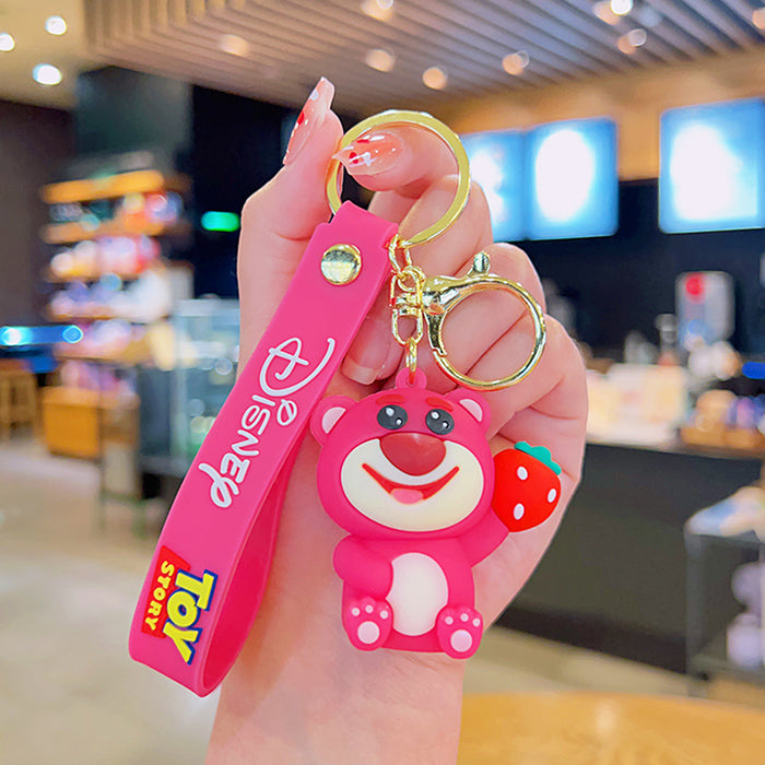 Wholesale Cartoon Strawberry Bear Keychain JDC-KC-YDao098