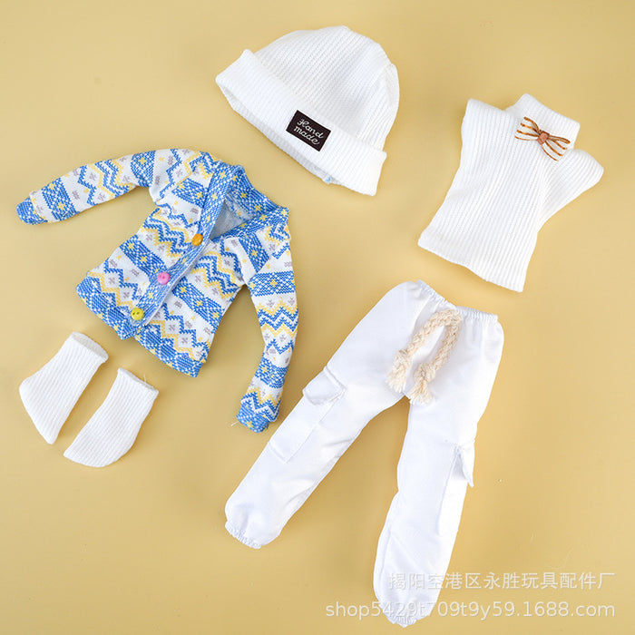 Wholesale Sweater doll change clothes 12 inch pants hat socks