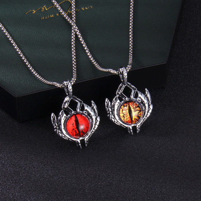 Wholesale Alloy Türkiye Devil's Eye Pendant Necklace JDC-NE-GangM003