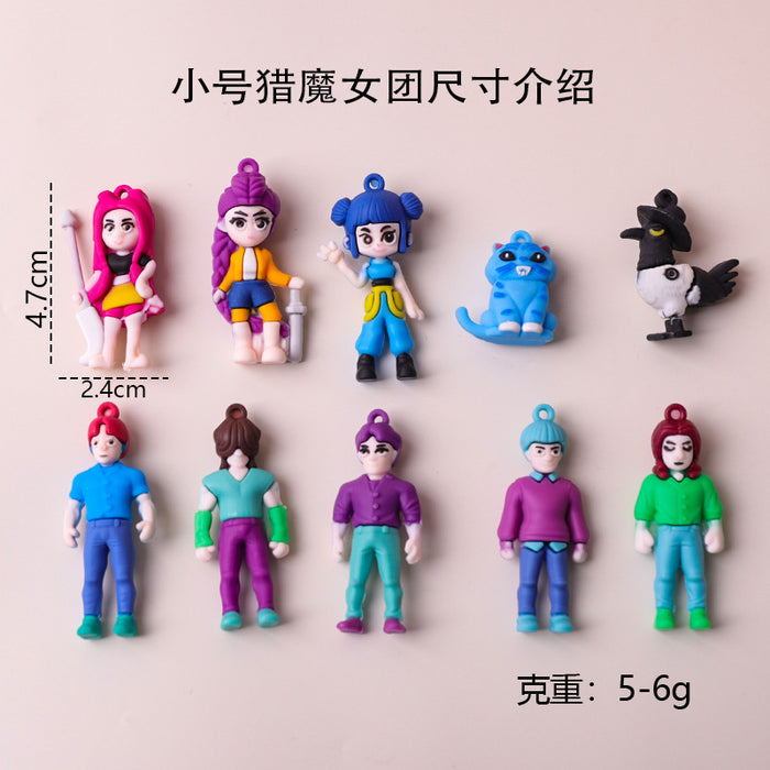 Wholesale K-POP keychain PVC soft plastic doll anime pendant