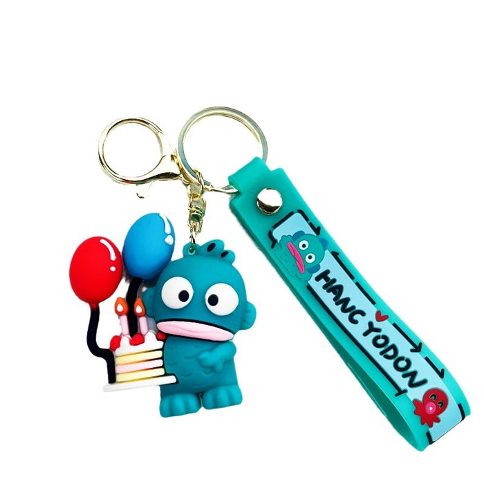 Wholesale Cute little fish PVC keychains for couples
