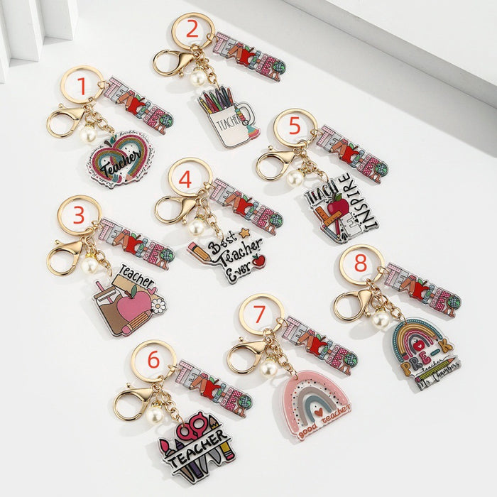 Wholesale Acrylic Heart-Shaped Pen Holder &  Pencil Keychain