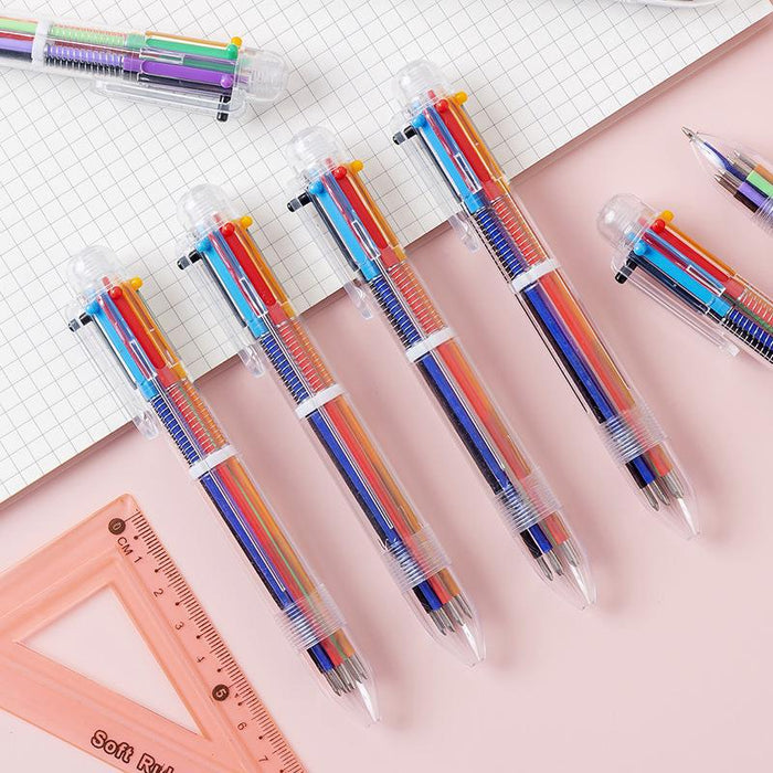 Wholesale Creative Cute Cartoon Multicolor Ballpoint Push Pen