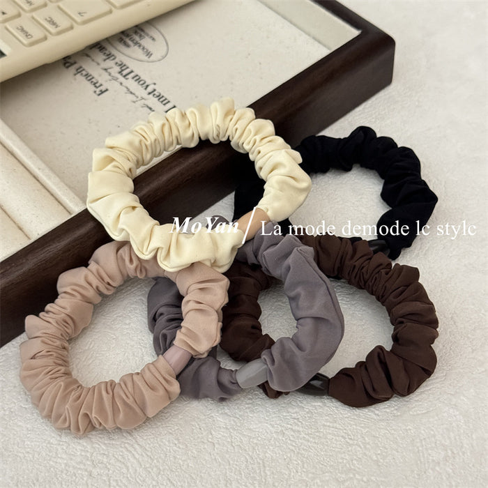 Wholesale Durable Hair Rope Hair Rubber Band Ponytail Leather Cover Hair Rope