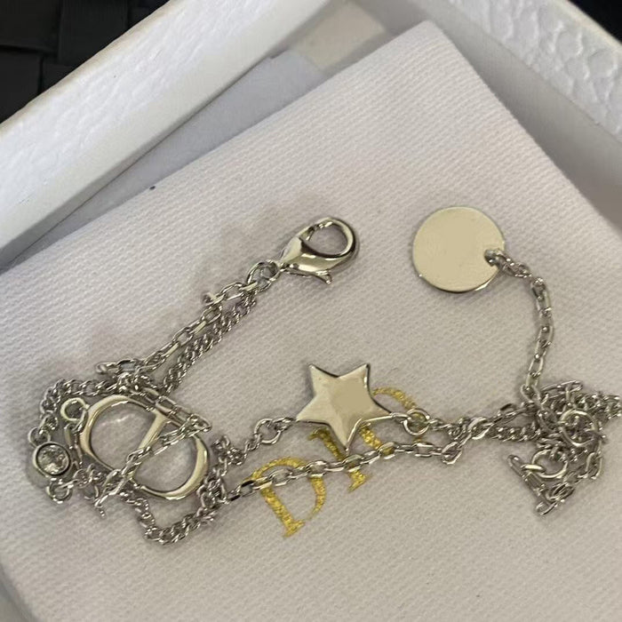 Wholesale Full Diamond Bracelet Enamel Letter Bracelet