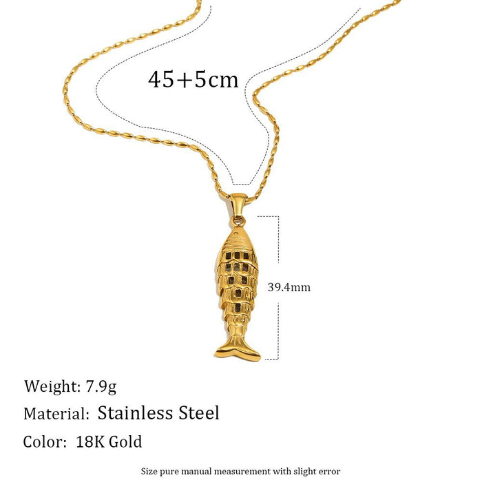 Wholesale Stainless Steel  Abalone Pattern Heart-Shaped Earrings Gold Plated Elegant Niche Light Luxury Necklace