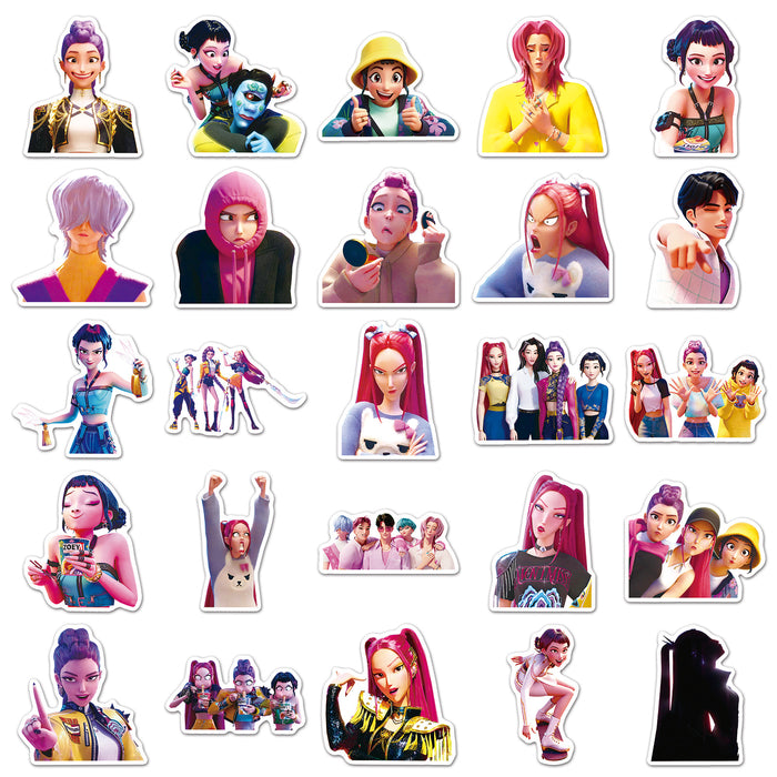 Wholesale 50pcs Kpop anime character graffiti stickers