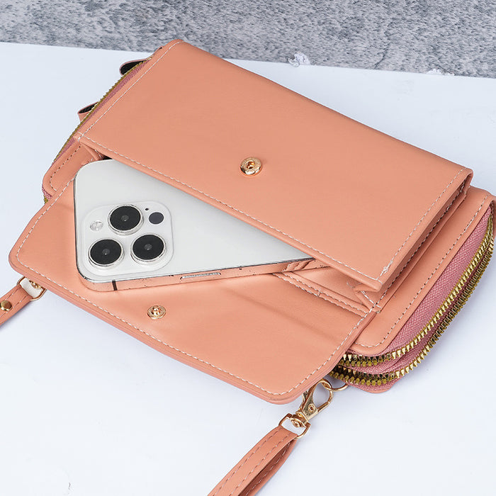 Wholesale Chic Urban Simplicity Women' s Crossbody Bag PU Leather Zipper Daily Use