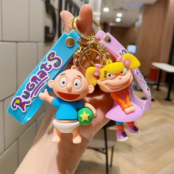 Wholesale PVC Cartoon Doll Keychain JDC-KC-NLu011