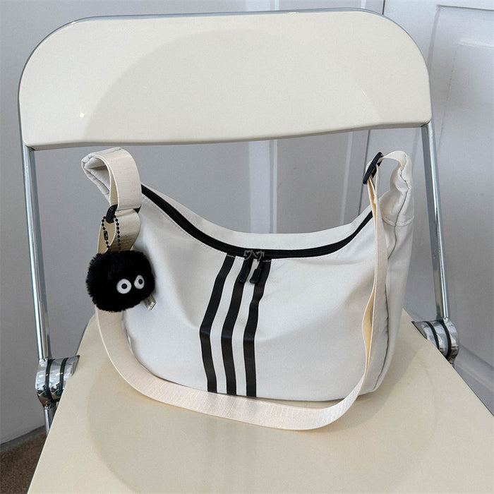 Wholesale Bag niche design, high-end striped crossbody bag