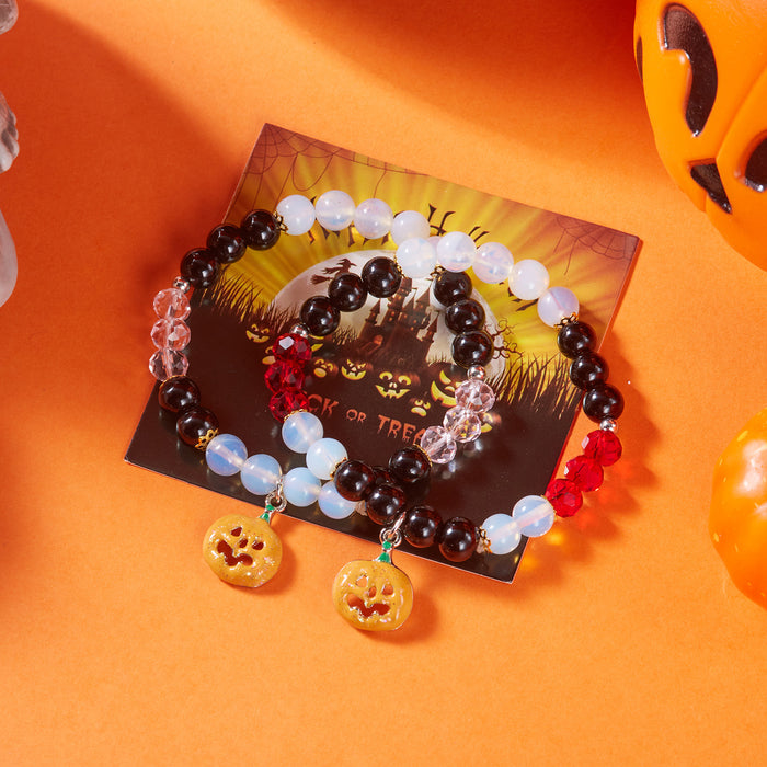 Wholesale  bracelet dark style skull pumpkin pendant blood drop bracelet set