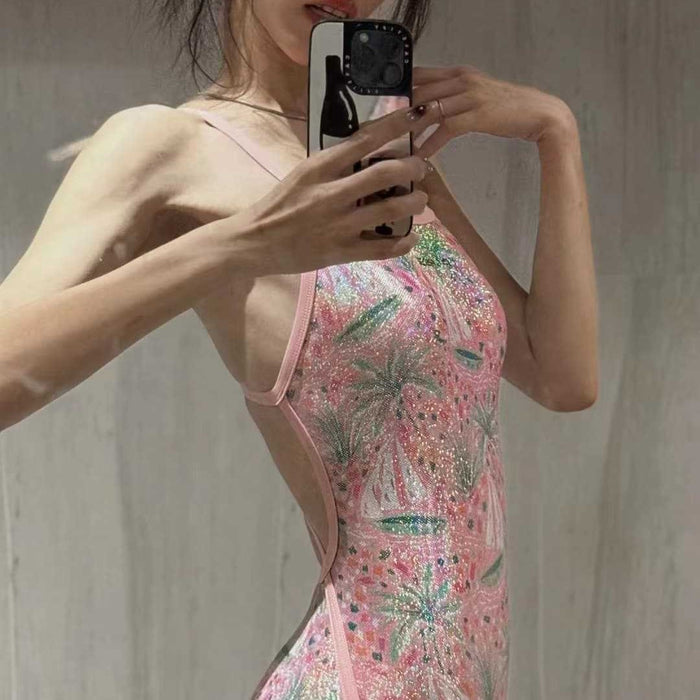 Wholesale Temperament professional racing training swimming pool jumpsuit