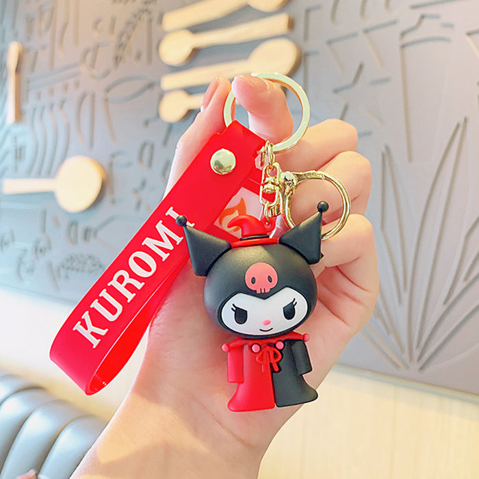 Wholesale Cute 3D Doll Silicone Keychain JDC-KC-MingT143