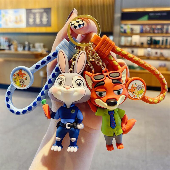 Wholesale Bag Pendant Keychain Rabbit Keychain Car Keys Fox Keychain