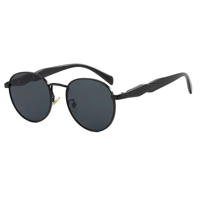 Wholesale Round Sunglasses Women's Instagram Street Metal Sunglasses Trendy Sunglasses