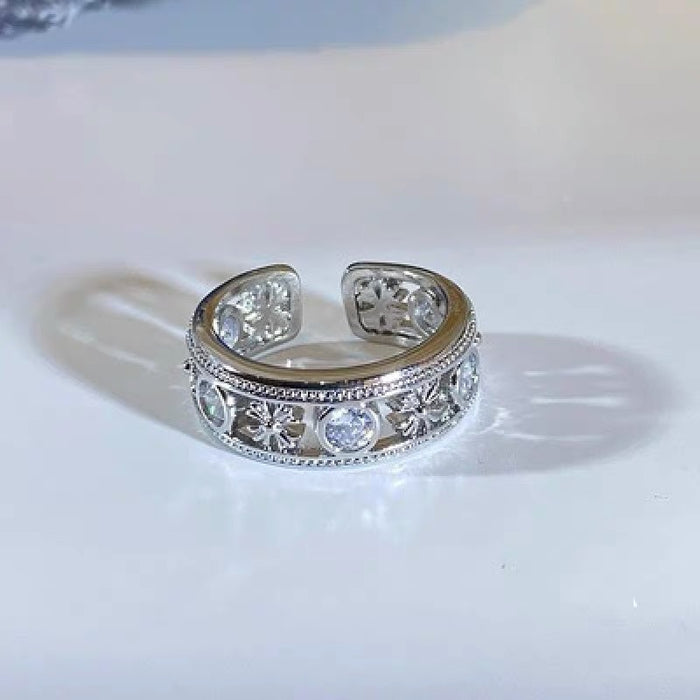 Wholesale Sparkling Diamond Planet Rings Couple Rings