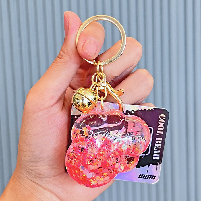 Wholesale Acrylic Cloud Quicksand Bottle Keychain JDC-KC-ChaoHe005