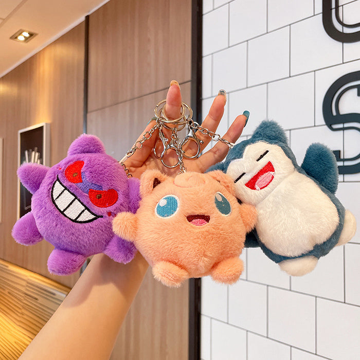 Wholesale Cartoon Anime Style Plush Keychain Dolls Cute Monster Pendant