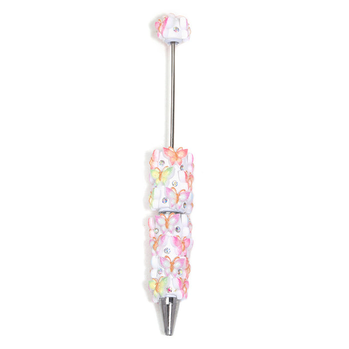 Wholesale Fashion Cartoon Bear Ballpoint Pen Resin Bead DIY Craft Gift minimum quantity: 5