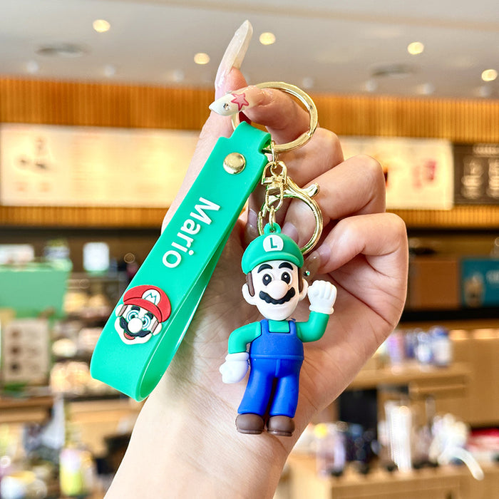 Wholesale  doll keychain pendant pvc cartoon  car bag key ornaments