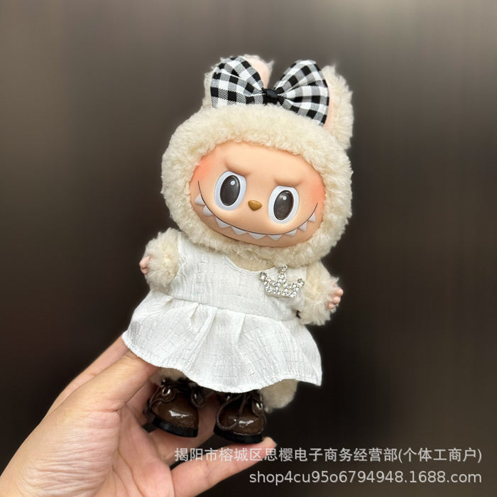 Wholesale 17cm Doll Pendant Plush Toy Clothes Set Skirt