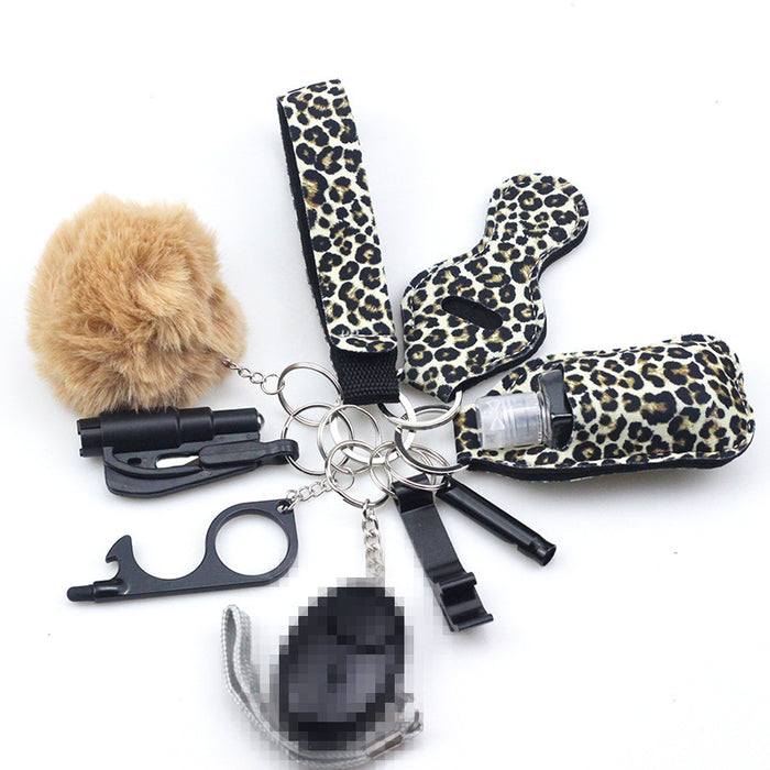 Wholesale Diving Fabric 10-piece Metal Keychain JDC-KC-TouMS001