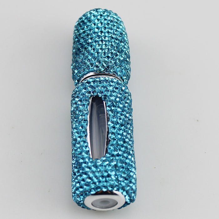 Wholesale Hand Set Rhinestone Refillable Perfume Bottle 5Ml White Fashion Accessory Gift For Everyday Wear