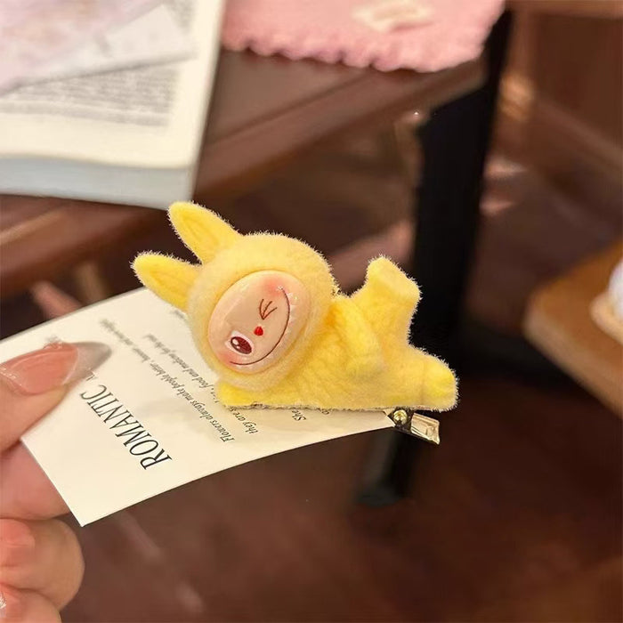 Wholesale Plush Doll Lying Posture Hairpin Cute Clip Duckbill Clip Cartoon Hair Accessories