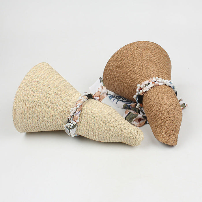 Sorteo estampado al por mayor Gat de paja Beach Sol Sombrero JDC-FH-JSYP001