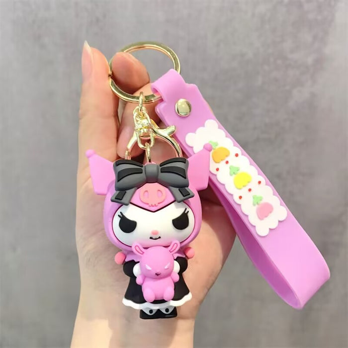 Wholesale Cartoon Doll Silicone Keychain JDC-KC-HongSheng010