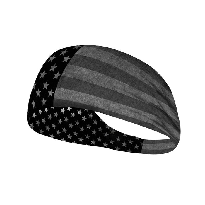 Wholesale American Flag Independence Day Stars Knotted Sweat Absorbent Sports Bundle Fabric Headband JDC-HD-YunQ002