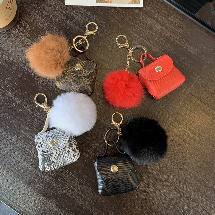 Wholesale Hair Ball Keychain Bags Hanging Accessories for Backpacks Hanging Pendants for Mini Suitcases Hanging Accessories for Backpacks JDC-KC-JF002