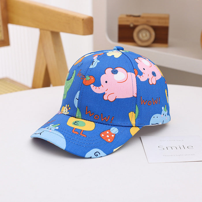 Wholesale Children's Hat Fashion Graffiti Printed Baby Baseball Hat Sunshade Duck Tongue Hat