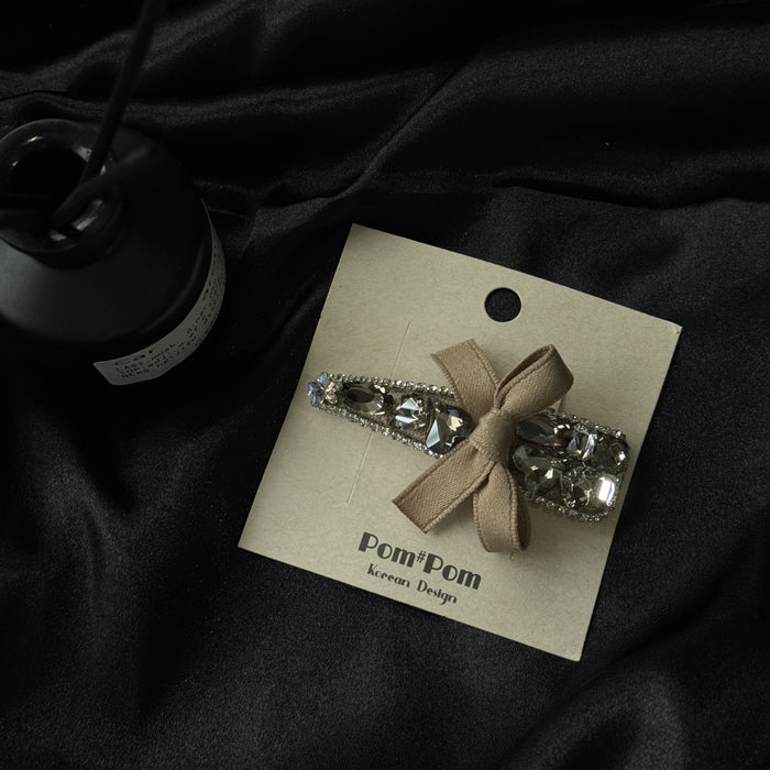 Wholesale Advanced Rhinestone Hairpin  Bow Side Clip Headwear