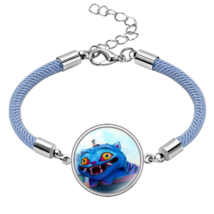 Wholesale Multicolor cord  Kpop Time Gem gemstone bracelet