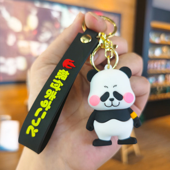 Wholesale Cartoon Doll Silicone Keychain JDC-KC-Tingm258