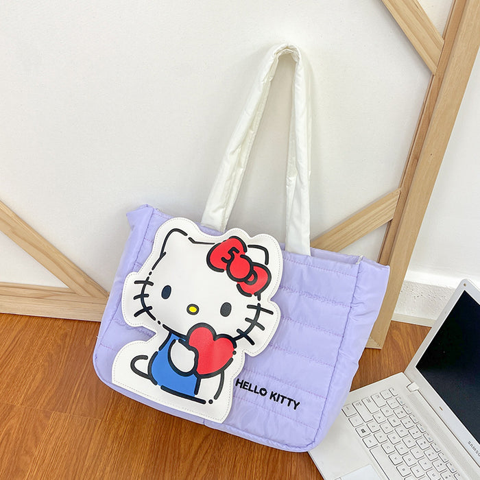 Wholesale New Cute Cartoon Down Cloth Handbag Girly Sweet Large Capacity Shoulder Bag Gift Bag JDC-SD-ZZ001