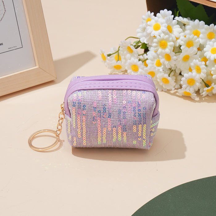 Wholesale Polyester Embroidered Sequins Cute Coin Purse JDC-WT-YuanYi003