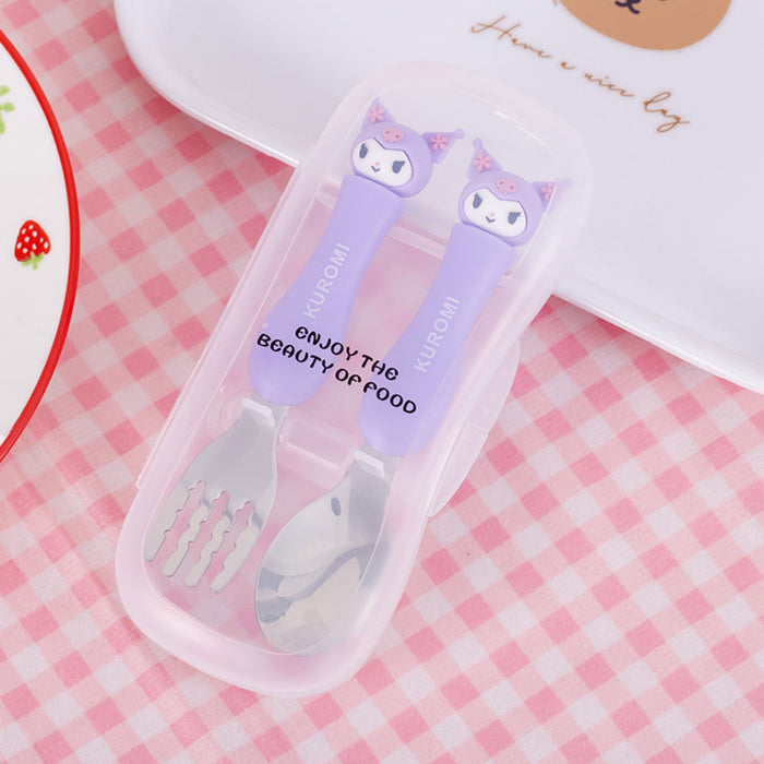 Wholesale Cartoon Stainless Steel Forks and Spoons Cutlery Set JDC-SN-CXR004