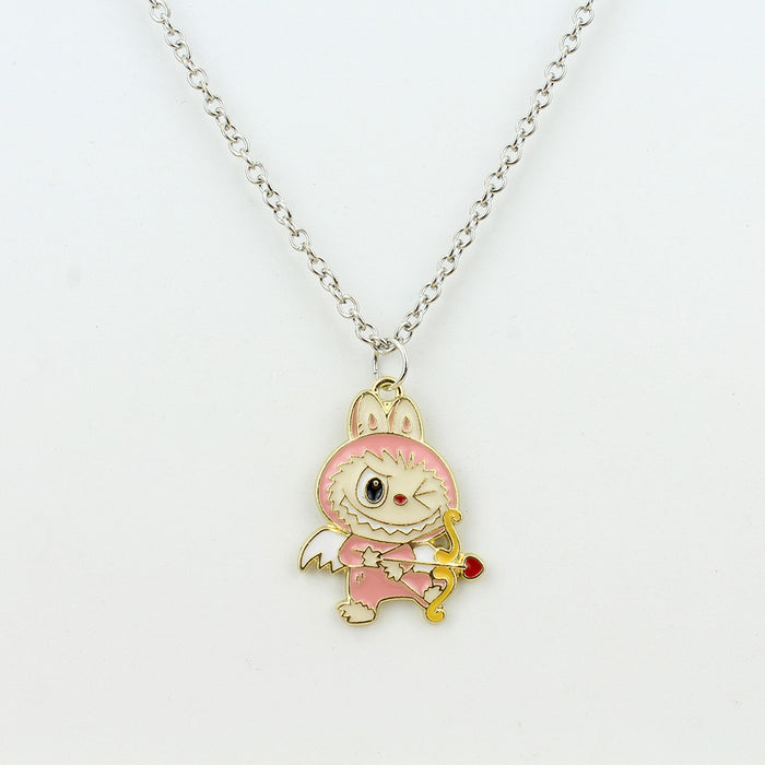 Wholesale Cartoon Jewelry Alloy Dripping Oil  Necklace