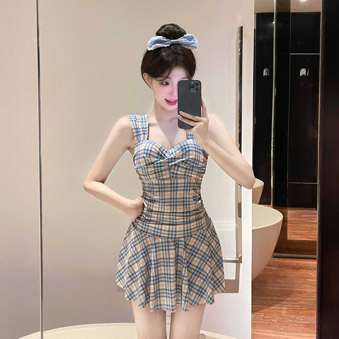 Wholesale Swimsuit one-piece skirt style hot spring swimsuit vacation