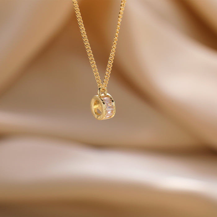 Wholesale Simple Alloy Zircon Necklace JDC-NE-HZS002