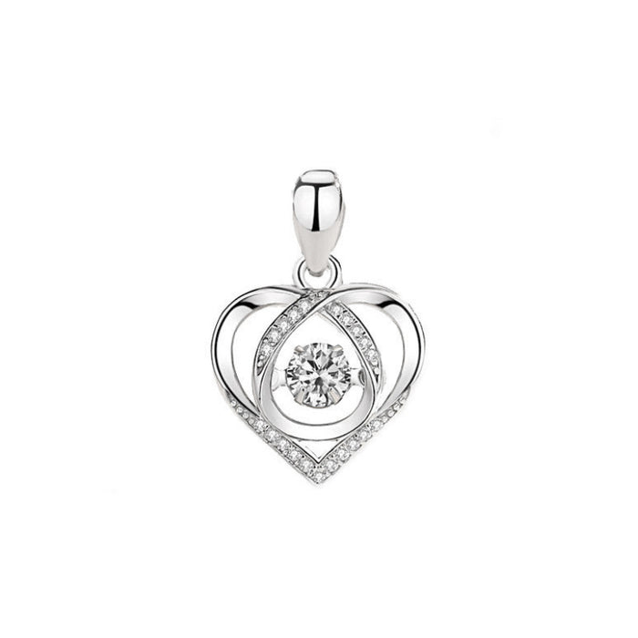Wholesale Necklace Feminine and Smart Heart Shape Clavicle Chain Pendant