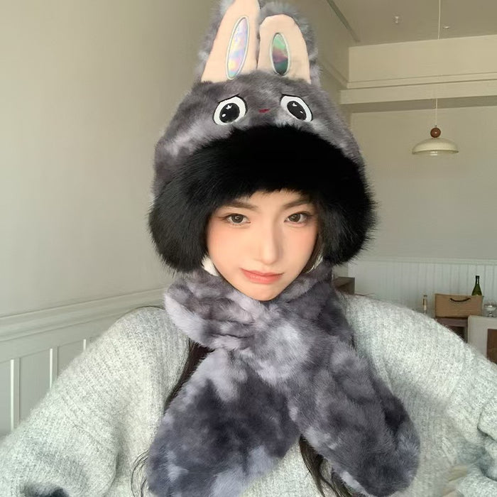 Wholesale Winter warm hat with one-piece cold protection