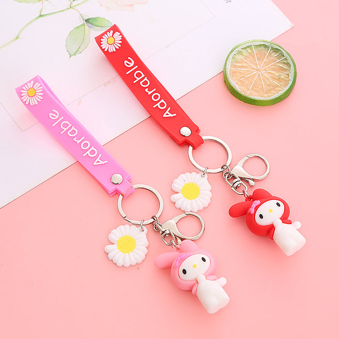 Wholesale Cute Cartoon Soft Rubber Doll Keychain JDC-KC-BoYue006