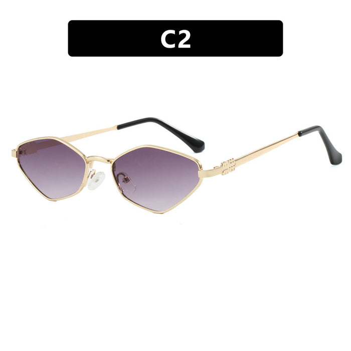 Wholesale New metal frame cat eye sunglasses, retro street photography sunglasses, sunglasses