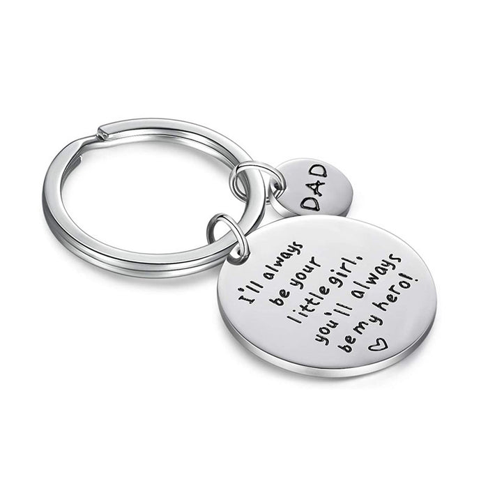 Wholesale Stainless steel keychain pendant gift metal keychain