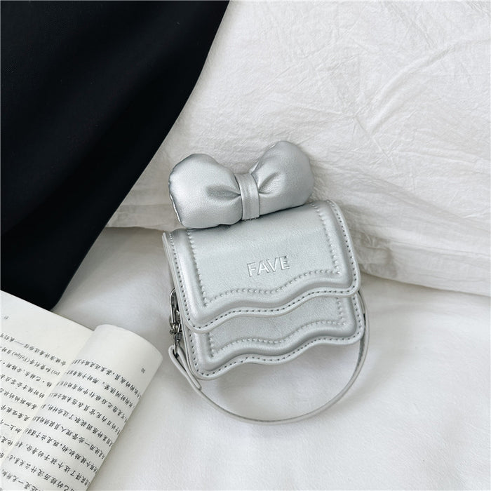Wholesale Children's bag new cute bow mini square bag high-grade chain girls' hand bag messenger bag
