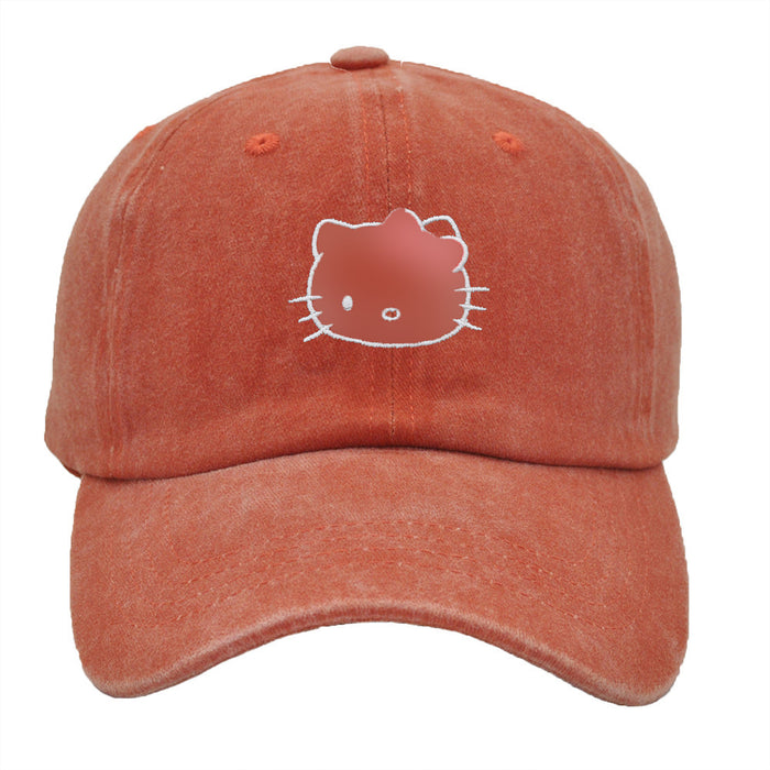 Wholesale Cartoon Cat Embroidered Cotton Baseball Cap JDC-FH-PeiN008